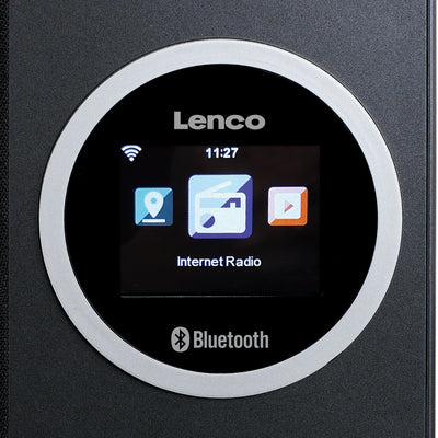 LENCO DIR-70BK - Internet radio met kleurendisplay en Bluetooth® - Zwart