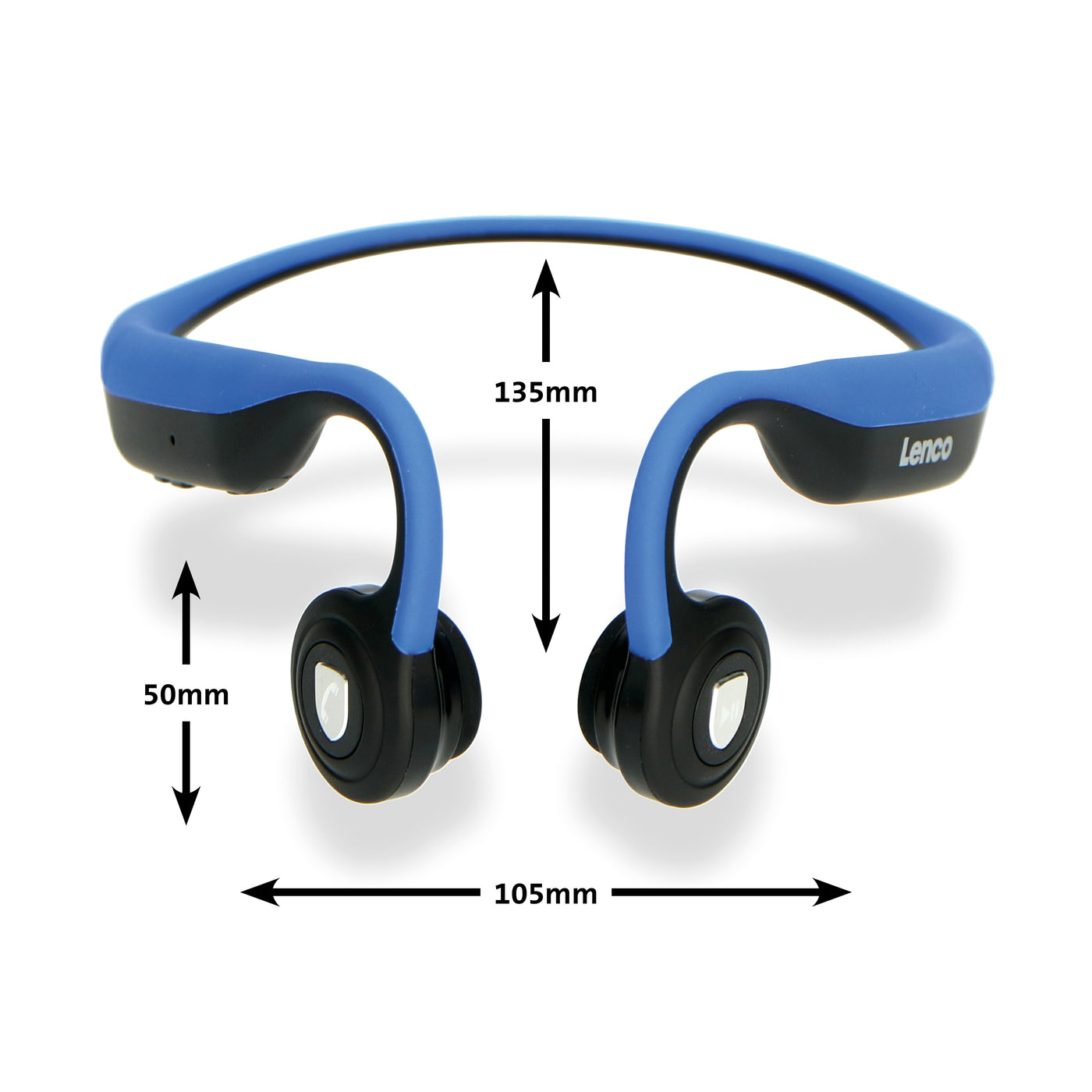 LENCO BCH-1000 - Bone Conduction Bluetooth® headphone, blue
