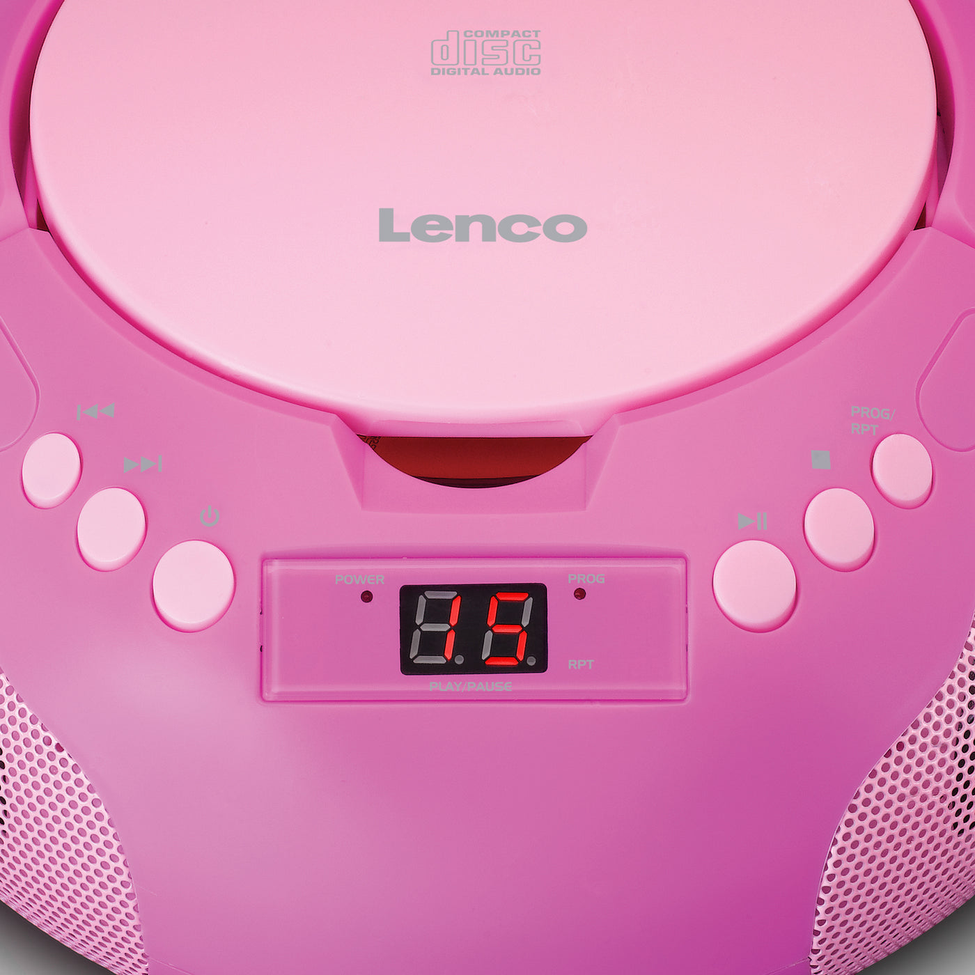 LENCO SCD-620PK - Draagbare radio/ CD player met microfoon - Roze