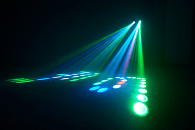 LENCO LFM-110BK - Dual Matrix party LED light and fog machine